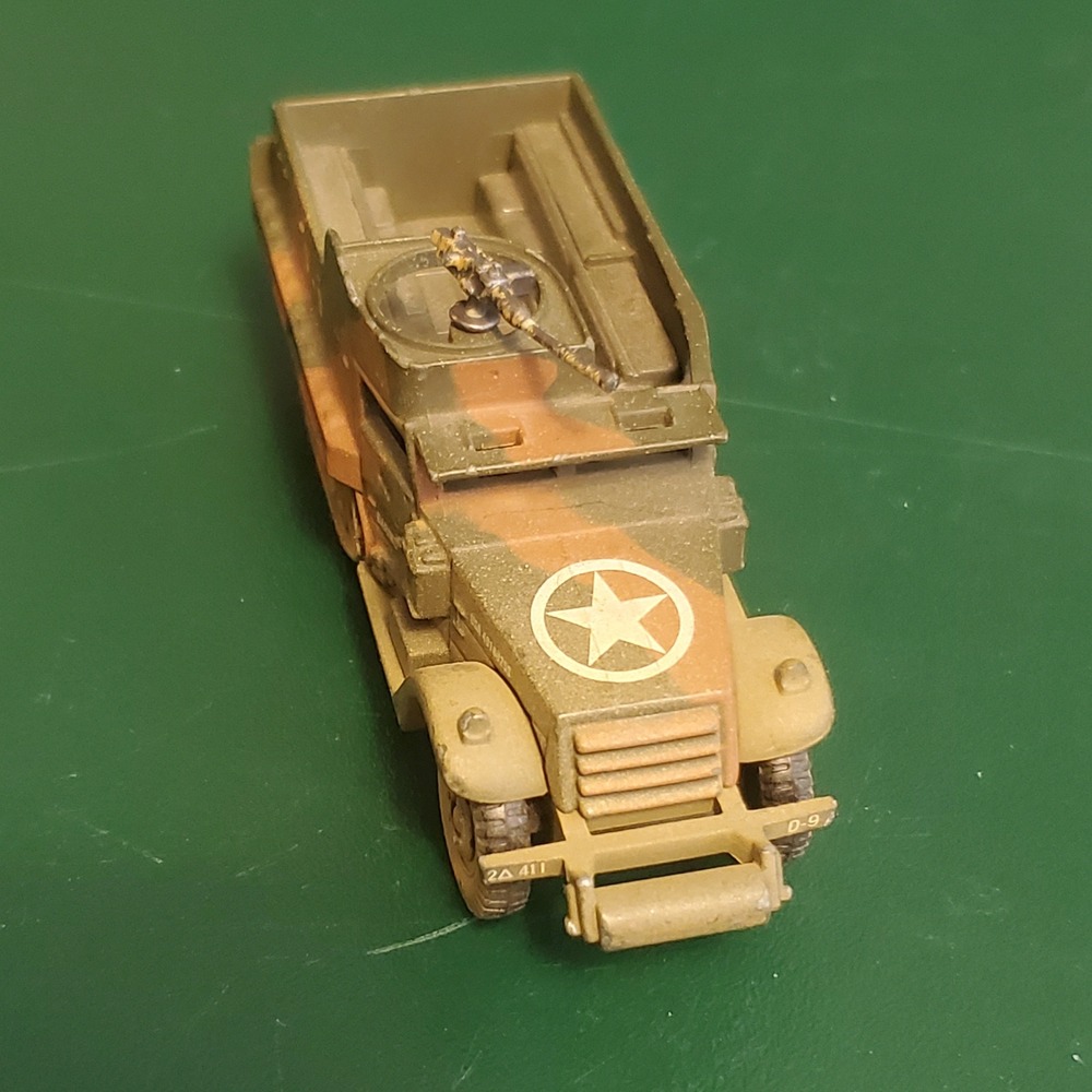 Corgi M3 Half Track Military Diecast Vehicle Camouflage US Army Star DARING D-9